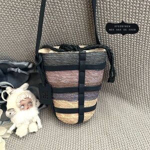 Altuzarra WATERMILL Small Raffia Bucket Bag